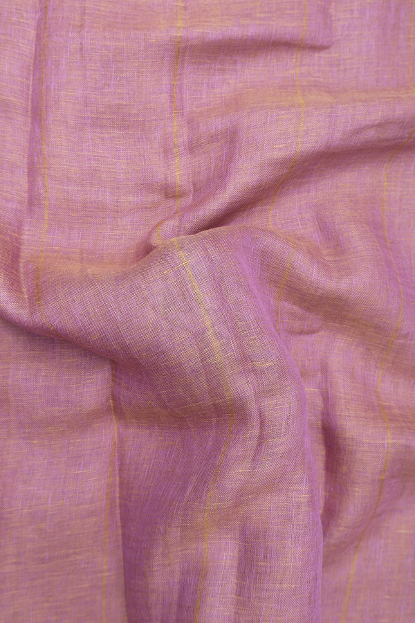 Linen Saree In Dual Tone With Stripes Design