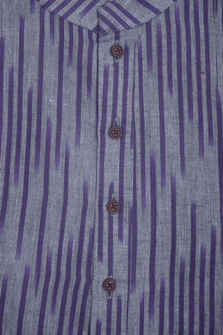 Assorted Grey And Purple Set Of 2 Size 42 Cotton Long Kurta