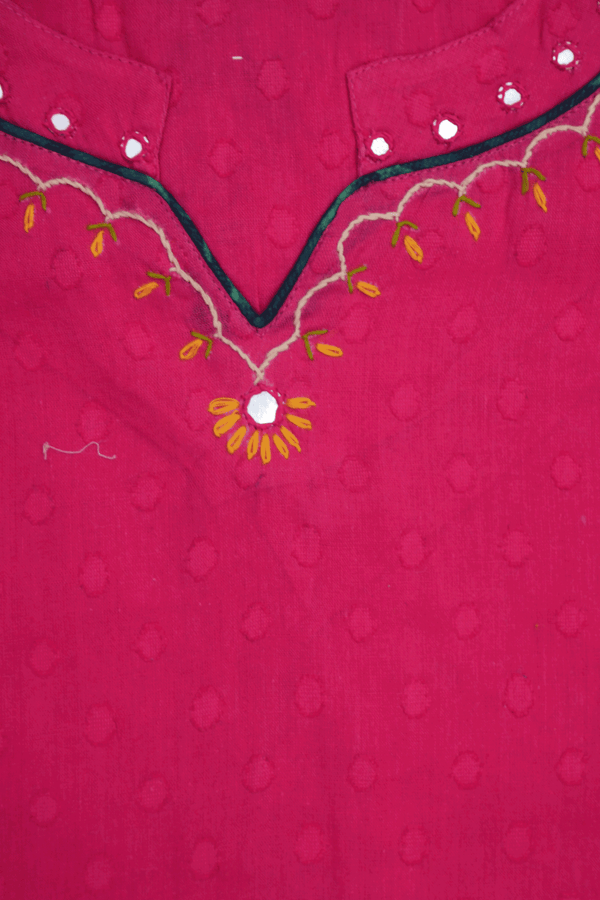 Assorted Pink And Green Set Of 2 Size 36 Cotton Short Top