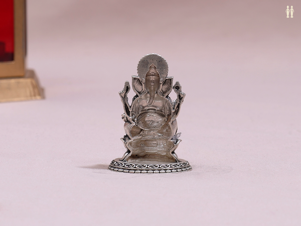 Lord Ganesha Pure Silver Idol