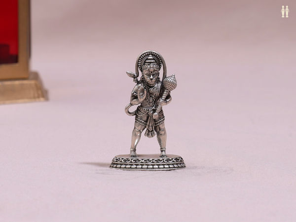 Lord Hanuman Pure Silver Idol