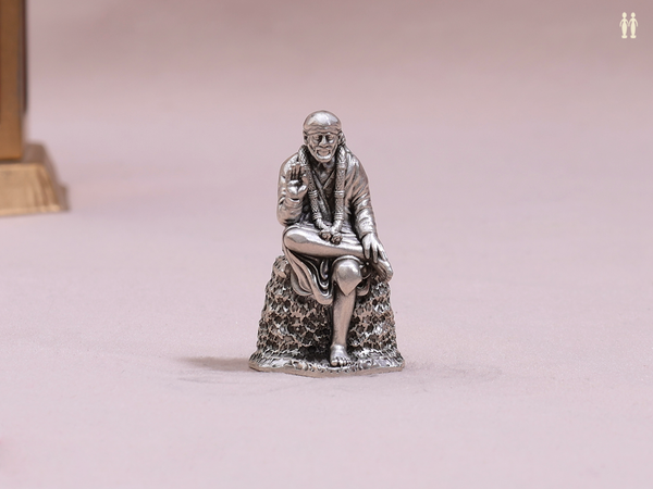 Lord Sai Baba Pure Silver Idol