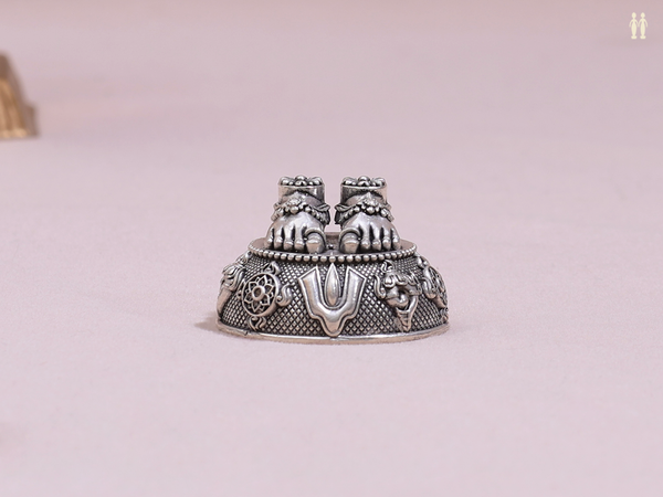 Lord Vishnu Padam Pure Silver Idol