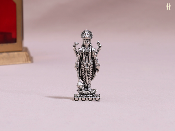 Lord Vishnu Pure Silver Idol