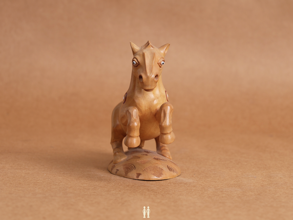 Wooden Handicraft Horse For Show Piece