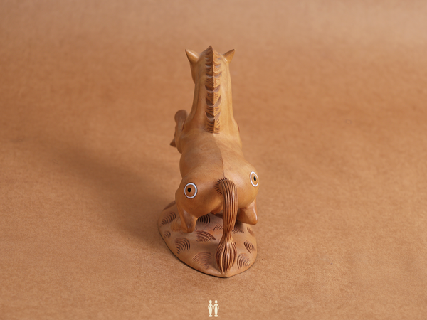 Wooden Handicraft Horse For Show Piece