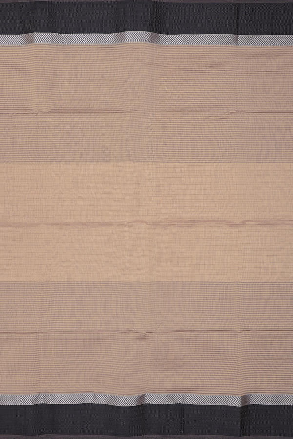 Maheswari Silk Cotton Saree In Brown With Stripes Design