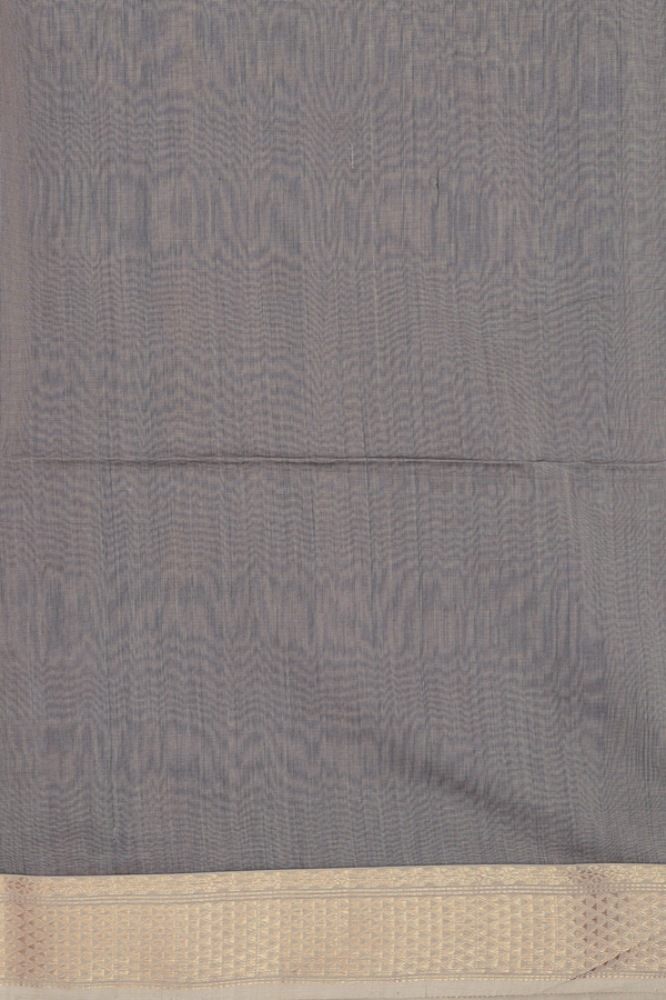 Maheswari Silk Cotton Saree In Teal Blue With Zari Design
