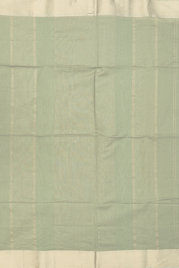 Maheswari Silk Cotton Saree Green With Checks Design