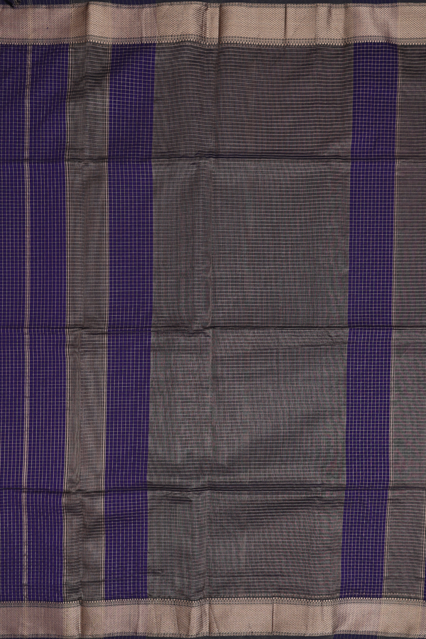 Maheswari Silk Cotton Saree In Royal Border With Checks Design