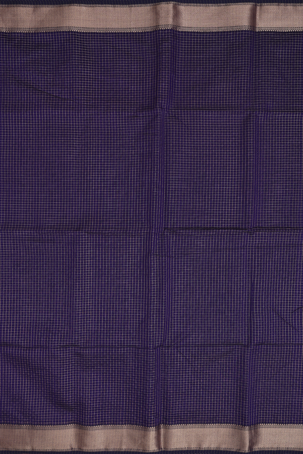 Maheswari Silk Cotton Saree In Royal Border With Checks Design