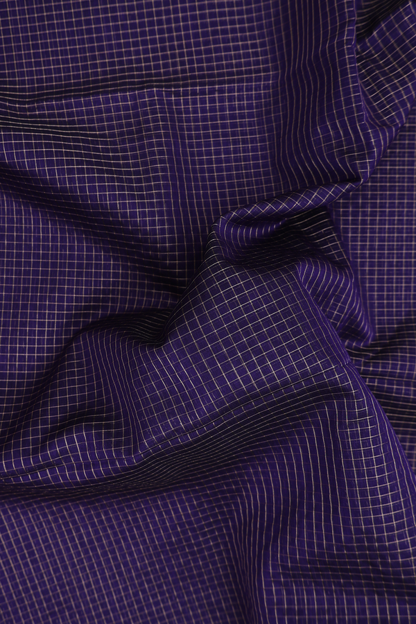 Maheswari Silk Cotton Saree In Royal Border With Checks Design