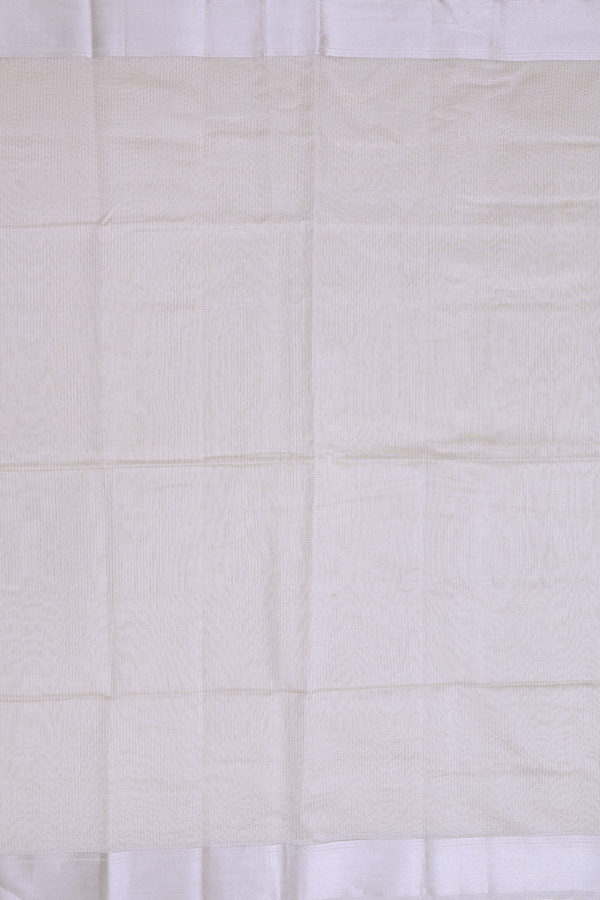 Maheswari Silk Cotton Saree In White With Checks Design