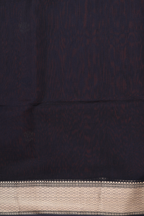Maheswari Silk Cotton Saree In Burnt Orange With Floral Buttas
