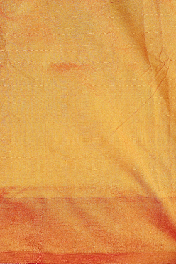 Paithani Silk Saree In Yellow With Polka Buttas
