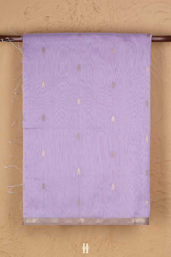 Maheswari Silk Cotton Saree In Lavender With Arrow Buttas