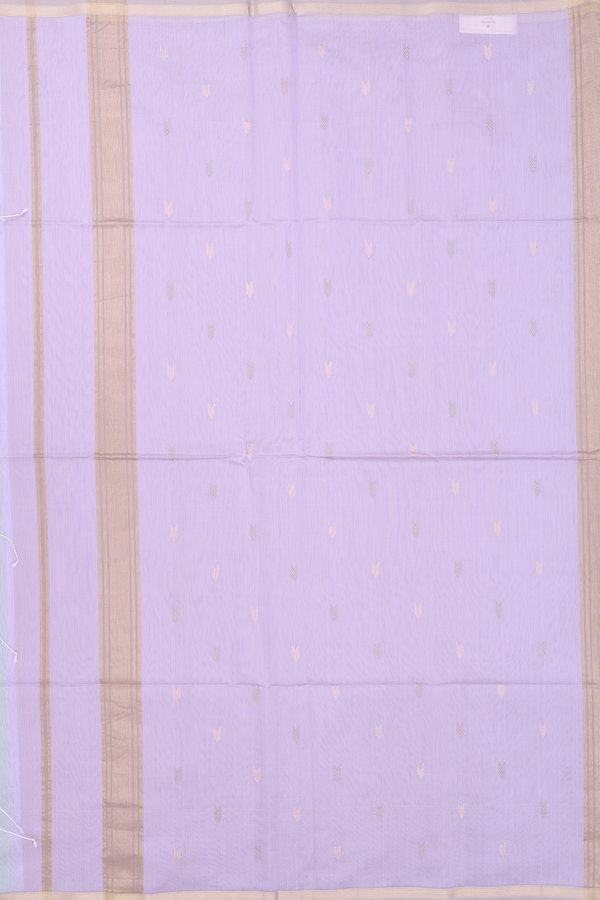 Maheswari Silk Cotton Saree In Lavender With Arrow Buttas