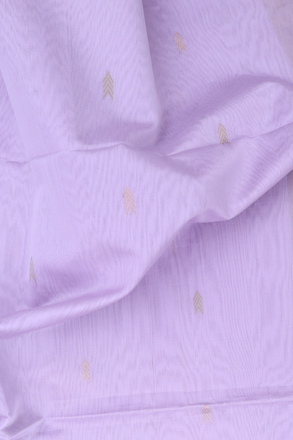 Maheswari Silk Cotton Saree In Lavender With Arrow Buttas
