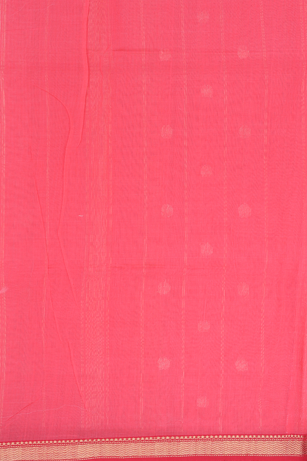 Maheswari Silk Cotton Saree In Pink With Floral Buttas