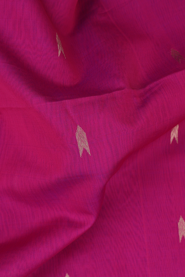 Maheswari Silk Cotton Saree Berry Purple With Arrow Buttas