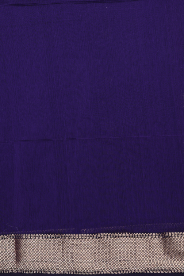 Maheswari Silk Cotton Saree In Regal Purple With Floral Buttas