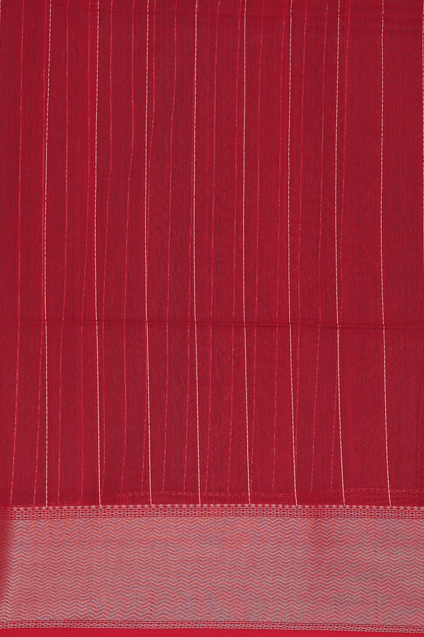 Maheswari Silk Cotton Saree In Dual Tone With Floral Buttas