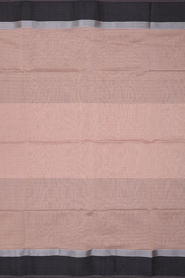 Maheswari Silk Cotton Saree In Brown With Stripes Design