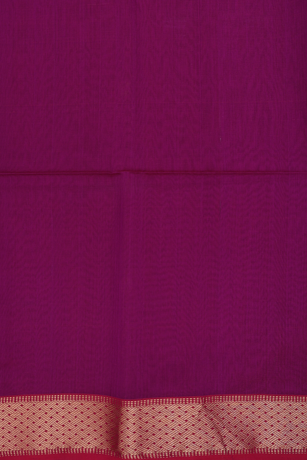 Maheswari Silk Cotton Saree In Plum Purple With Floral Buttas