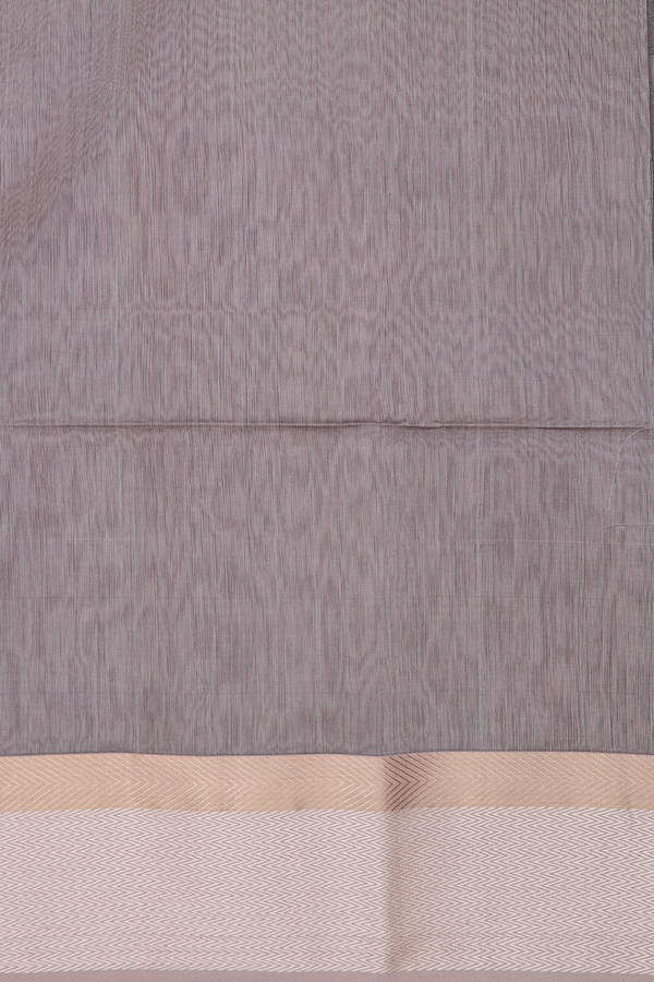 Maheswari Silk Cotton Saree In Brick Red With Floral Buttas