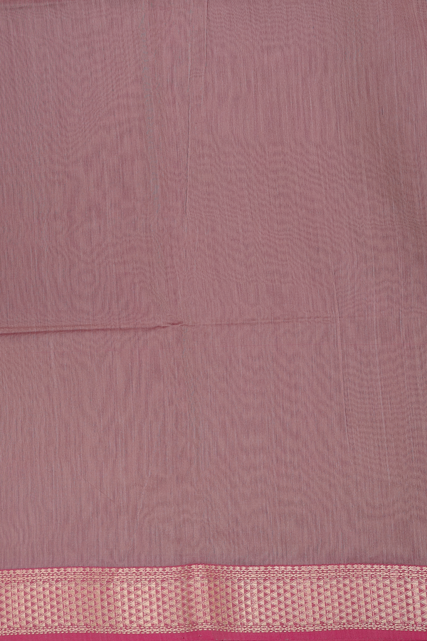 Maheswari Silk Cotton Saree Berry Purple With Diamond Buttas