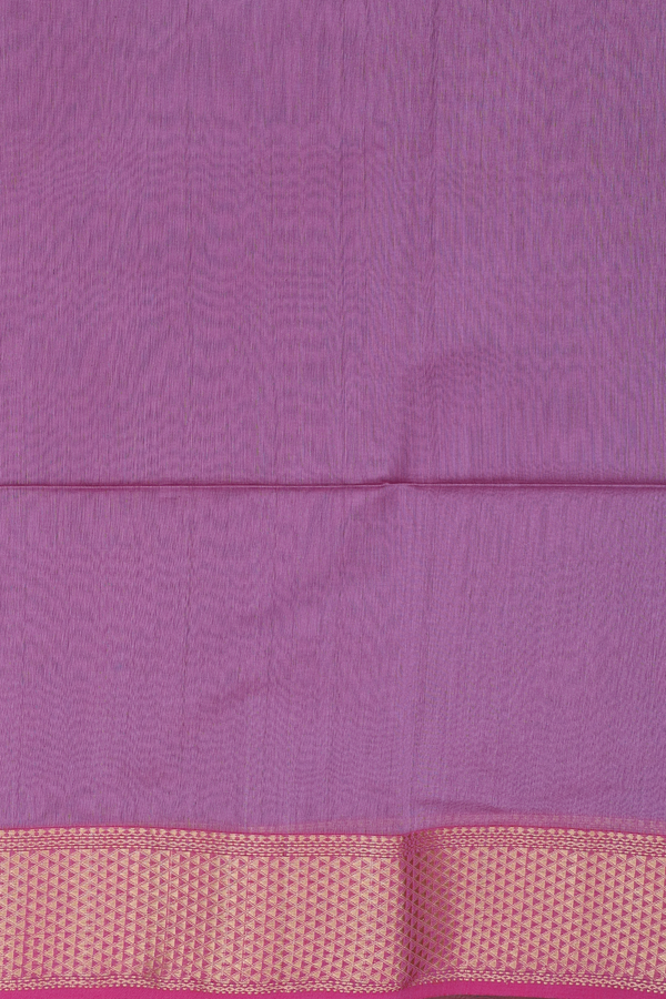 Maheswari Silk Cotton Saree In Blue With Floral Buttas