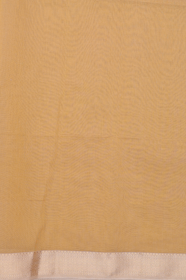 Maheswari Silk Cotton Saree In Tan Brown With Checks Design