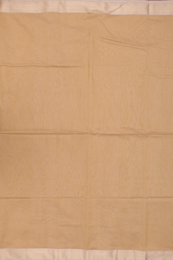 Maheswari Silk Cotton Saree In Tan Brown With Checks Design