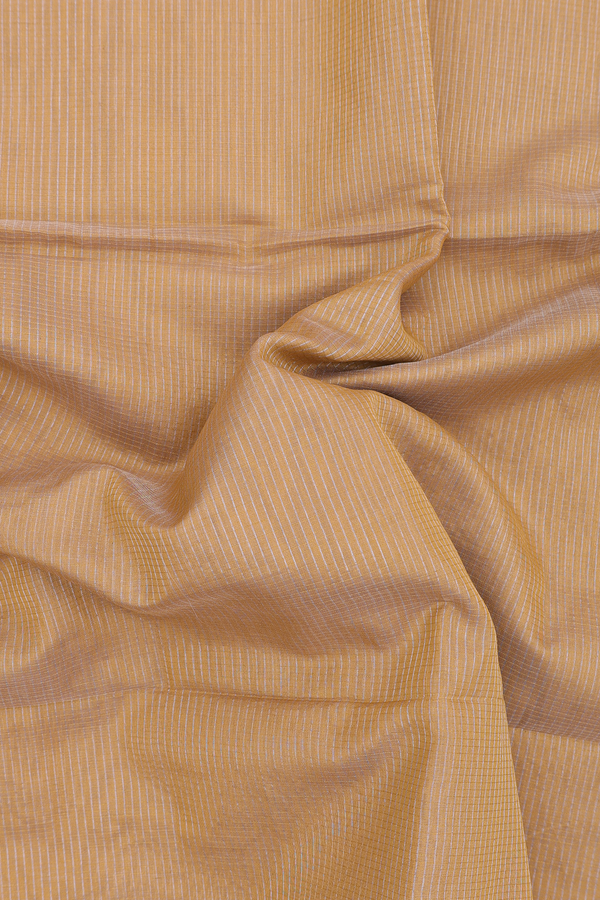 Maheswari Silk Cotton Saree In Tan Brown With Checks Design