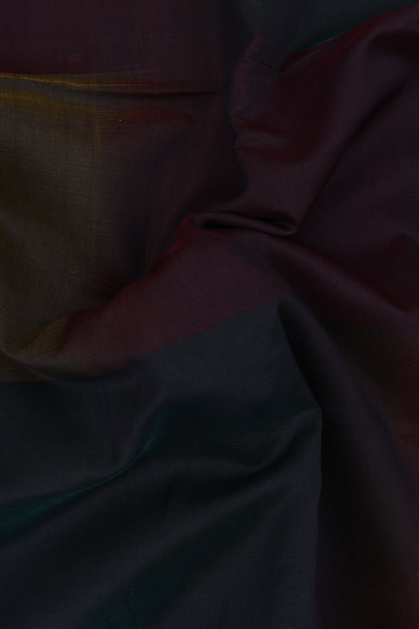 Maheswari Silk Cotton Saree In Multicolor With Zari Border