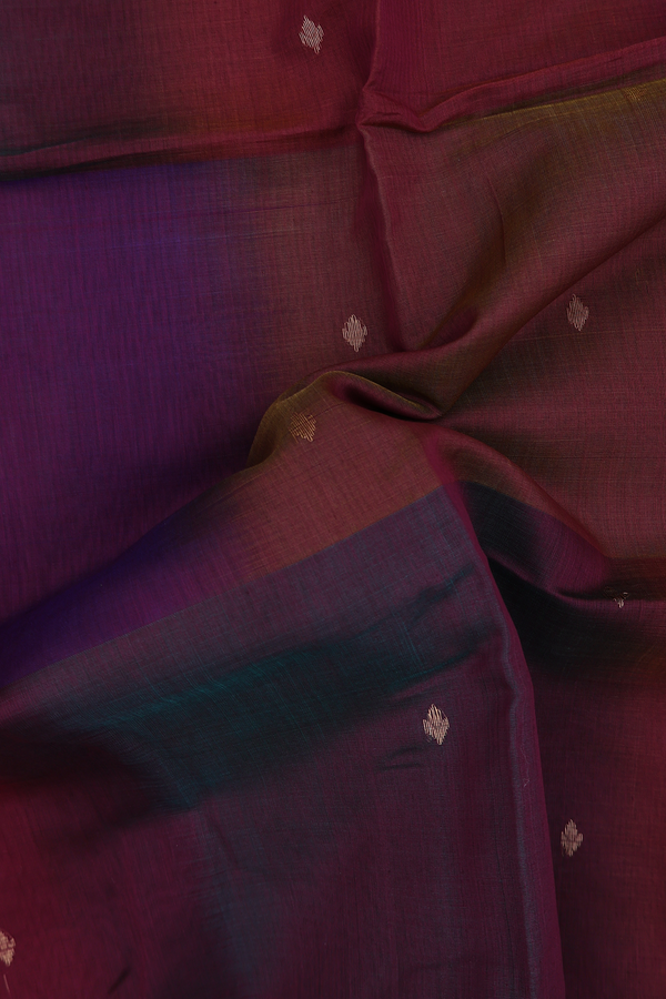 Maheswari Silk Cotton Saree In Multicolor With Zari Buttas