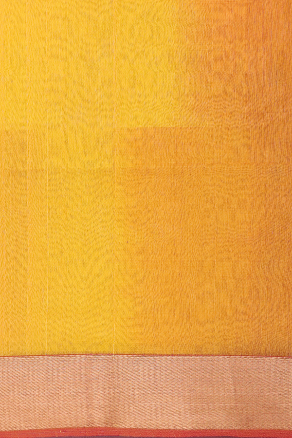 Maheswari Silk Cotton Saree In Shades Of Yellow With Stripes