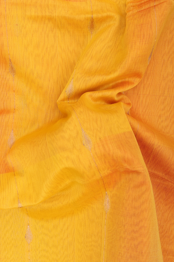 Maheswari Silk Cotton Saree In Shades Of Yellow With Stripes