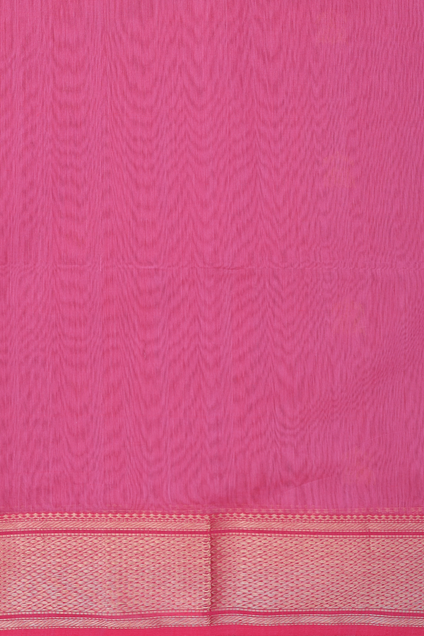Maheswari Silk Cotton Saree In Pink With Floral Buttas