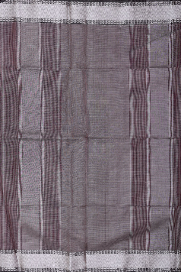 Maheswari Silk Cotton Saree In Brown With Checks Design