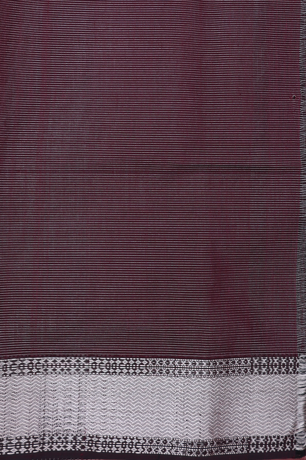 Maheswari Silk Cotton Saree In Brown With Checks Design