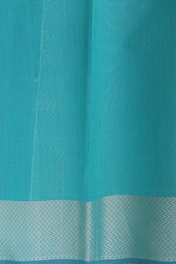 Kota Cotton Saree Teal Blue With Allover Design