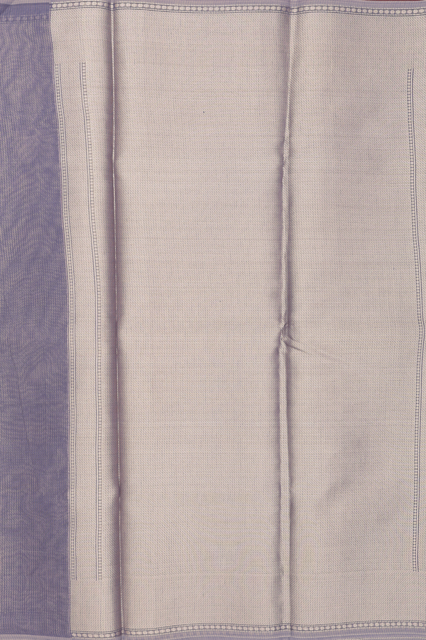 Kota Cotton Saree In Pigeon Blue With Zari Motifs