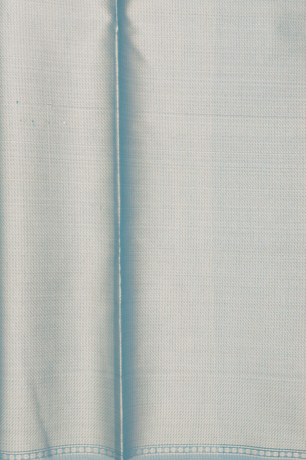 Kota Cotton Saree In Turkish Blue With Zari Motifs