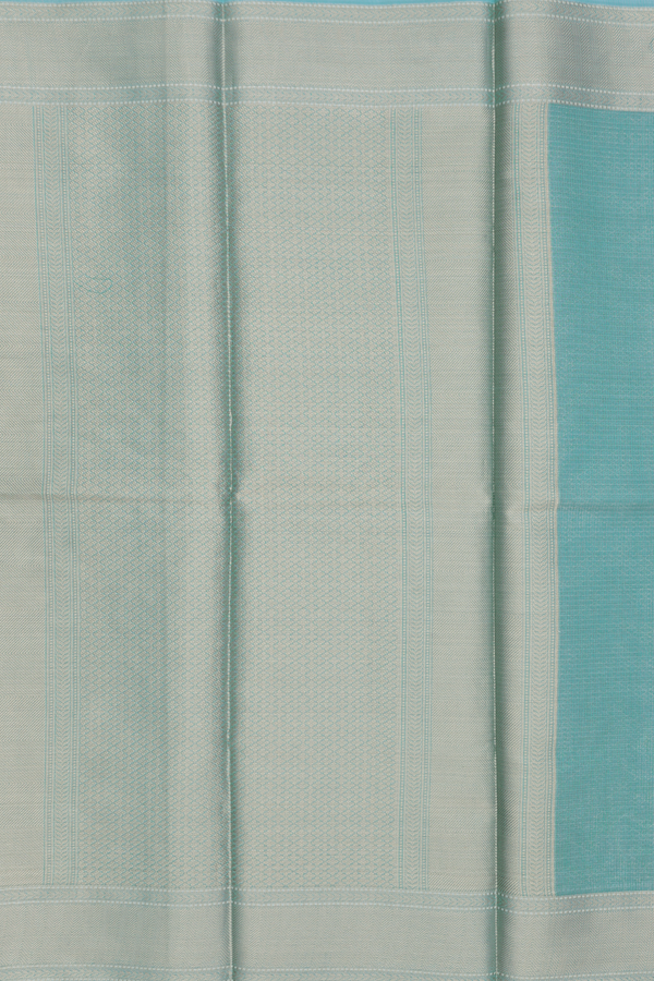 Kota Cotton Saree In Turkish Blue With Allover Design