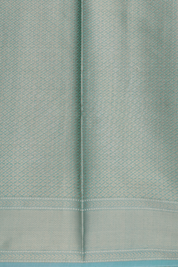 Kota Cotton Saree In Turkish Blue With Allover Design