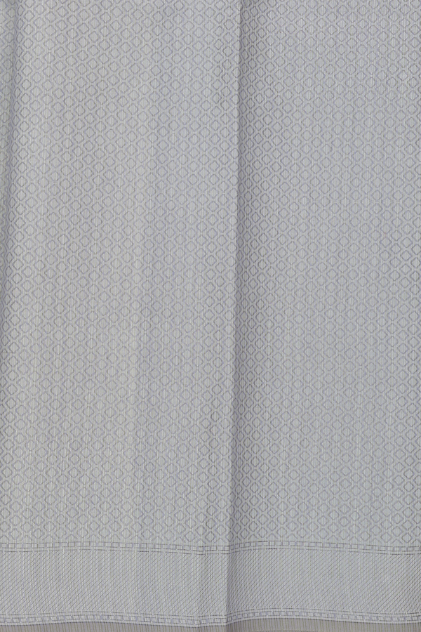 Kota Cotton Saree In Grey With Floral Design