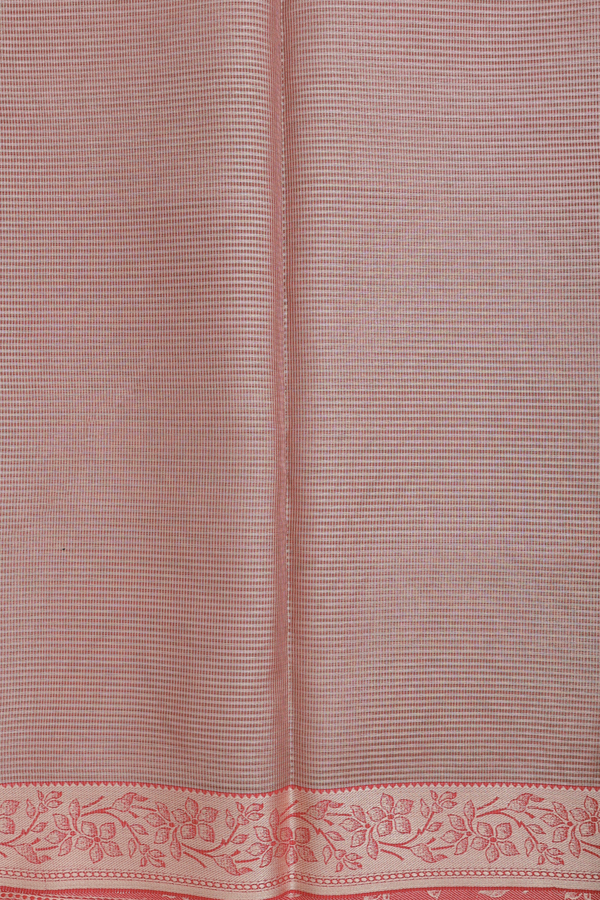 Kota Cotton Saree In Dusty Pink With Diamond Design