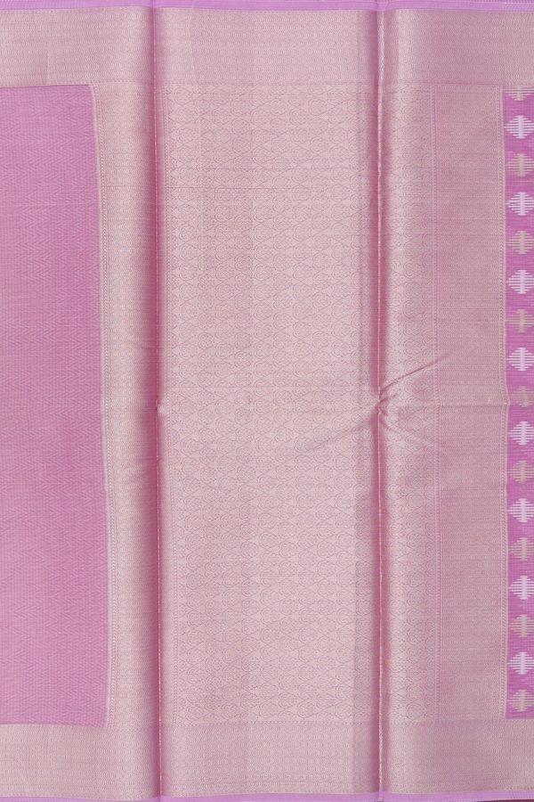 Kota Cotton Saree In Dusty Lavender With Diamond Buttas