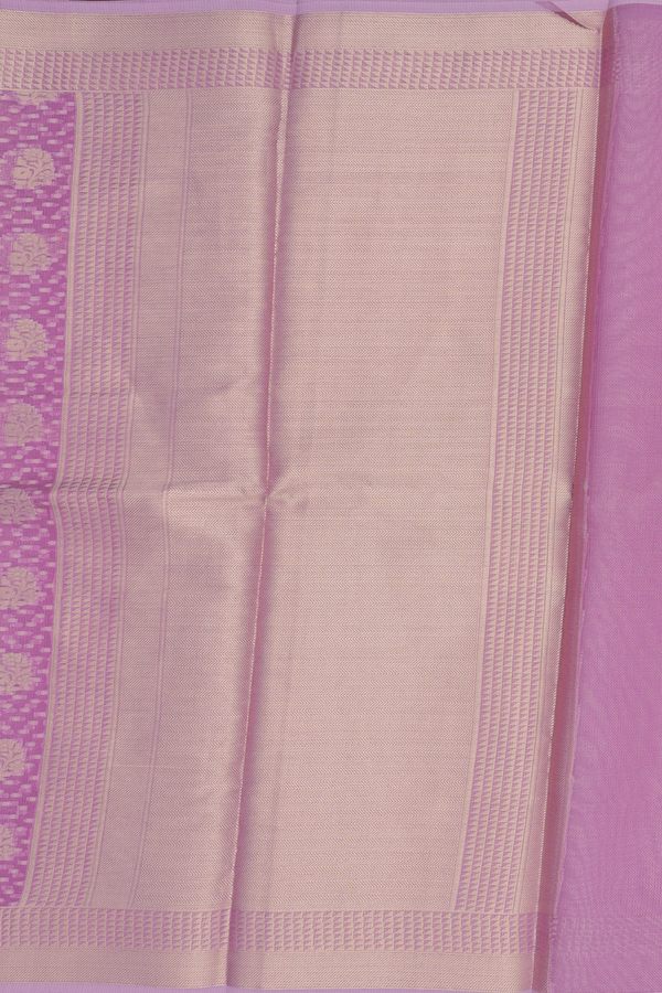 Kota Cotton Saree In Dusty Purple With Allover Design